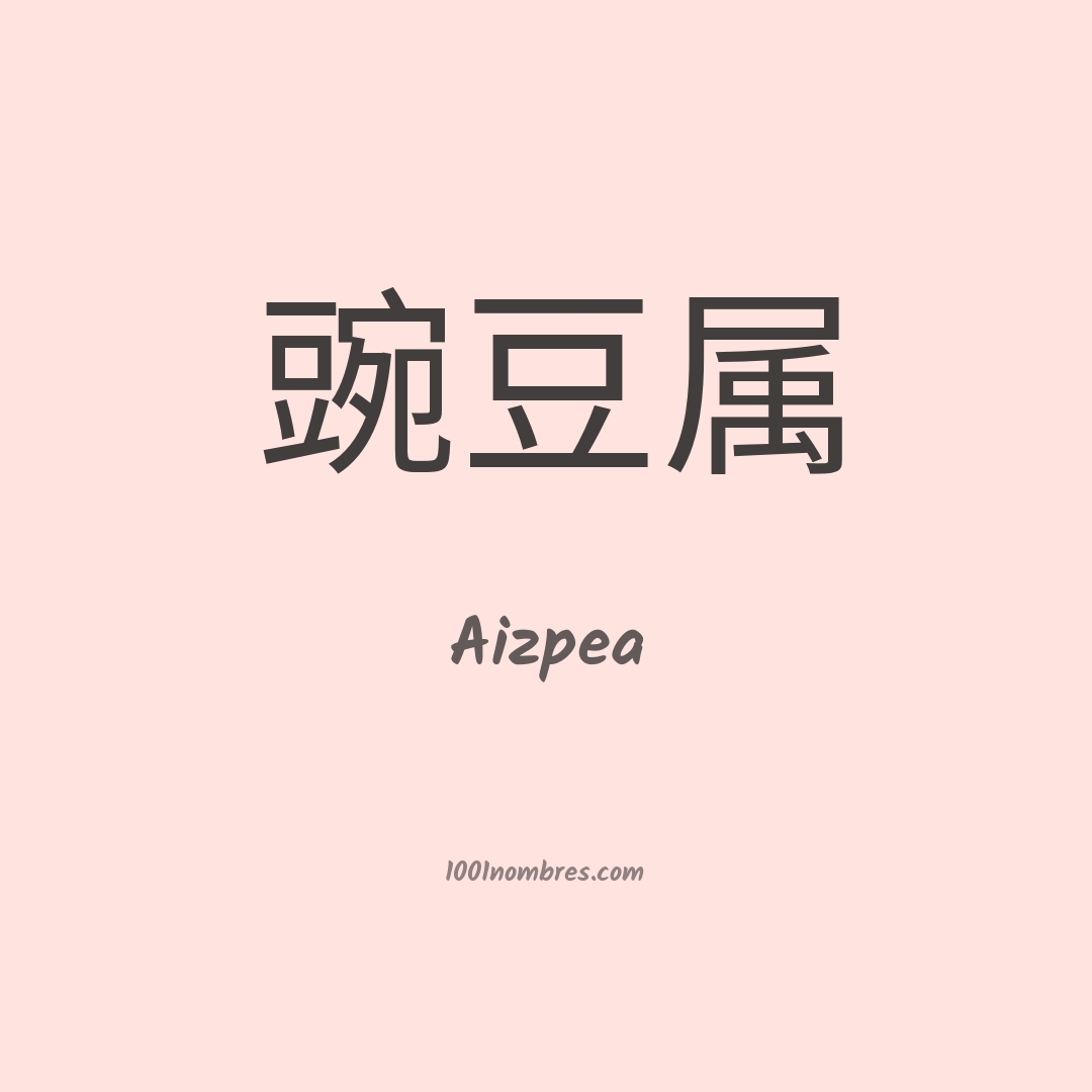Aizpea en chino