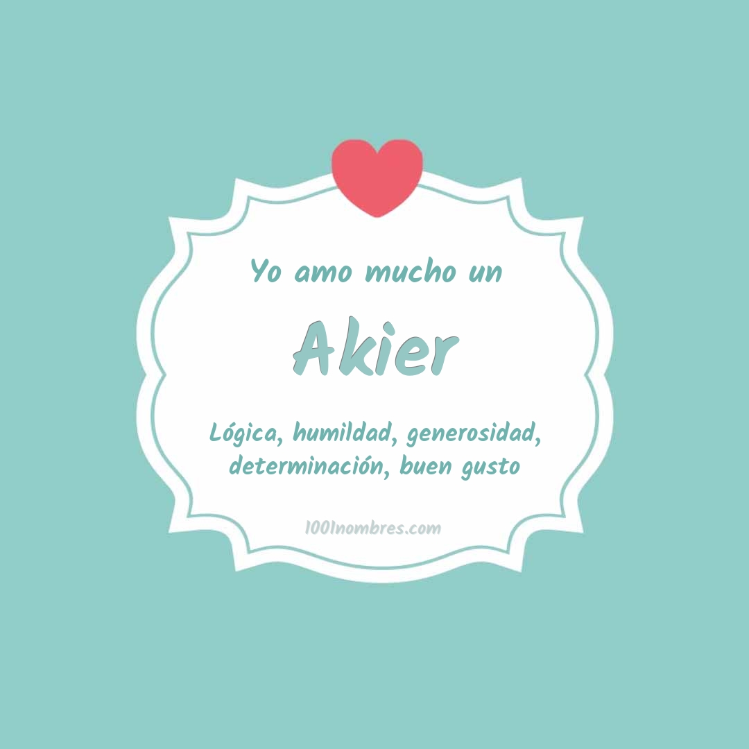 Yo amo mucho Akier