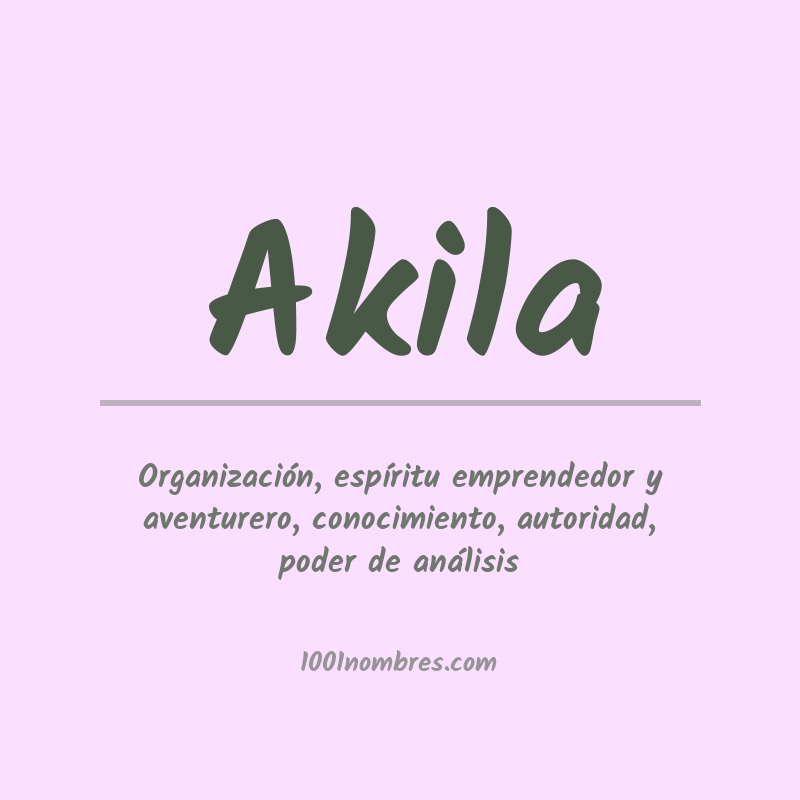 Significado del nombre Akila Significado del nombre Akila