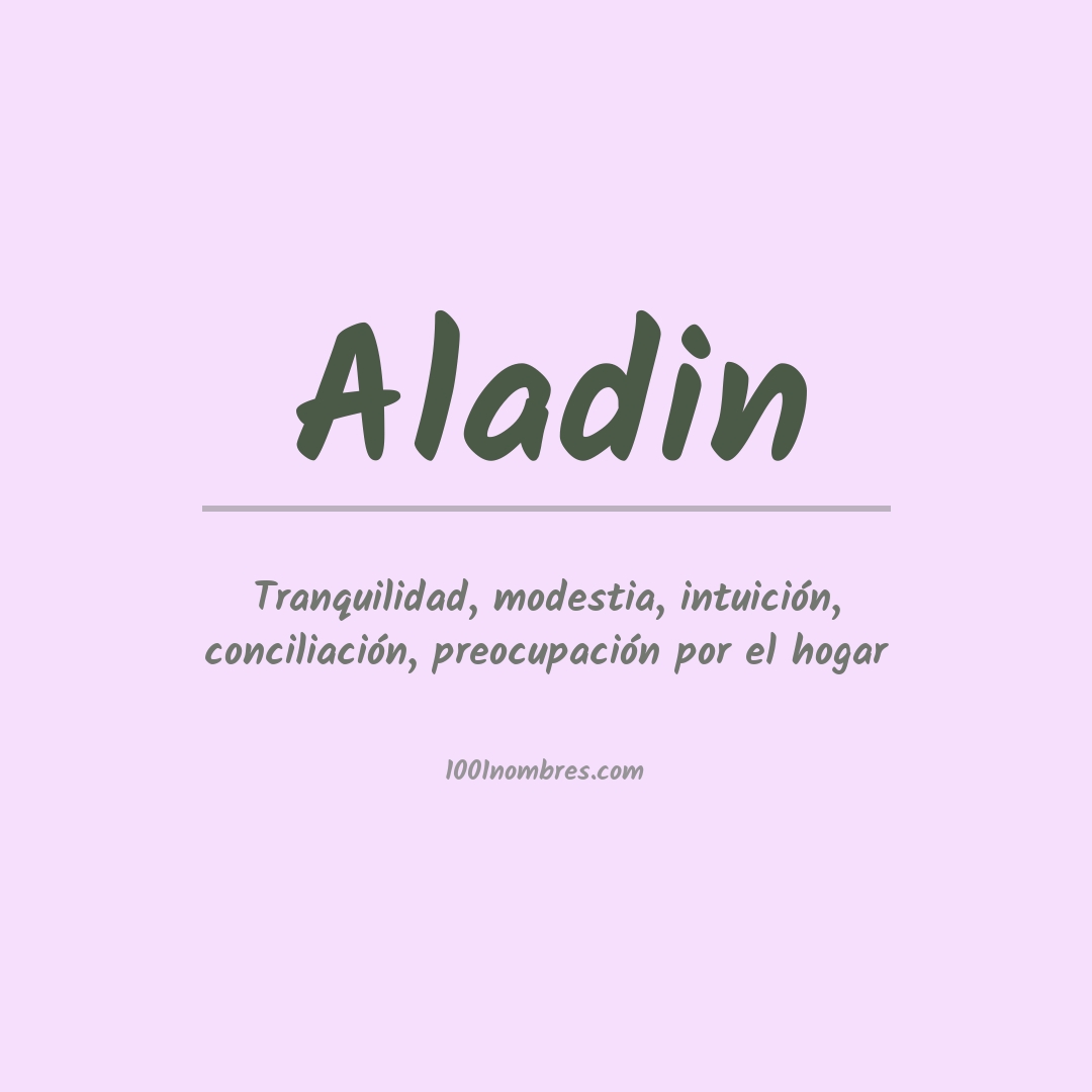 Significado del nombre Aladin