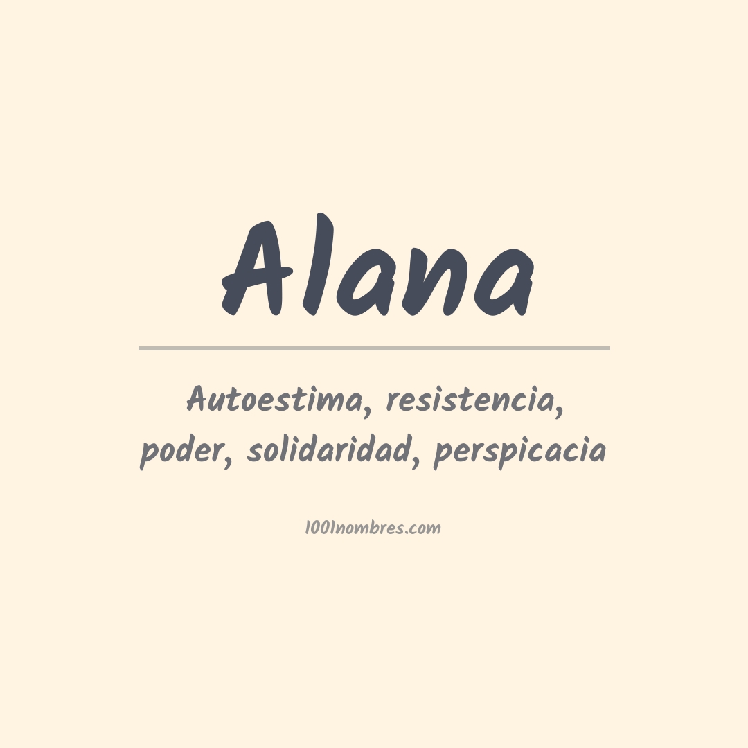 Significado del nombre Alana