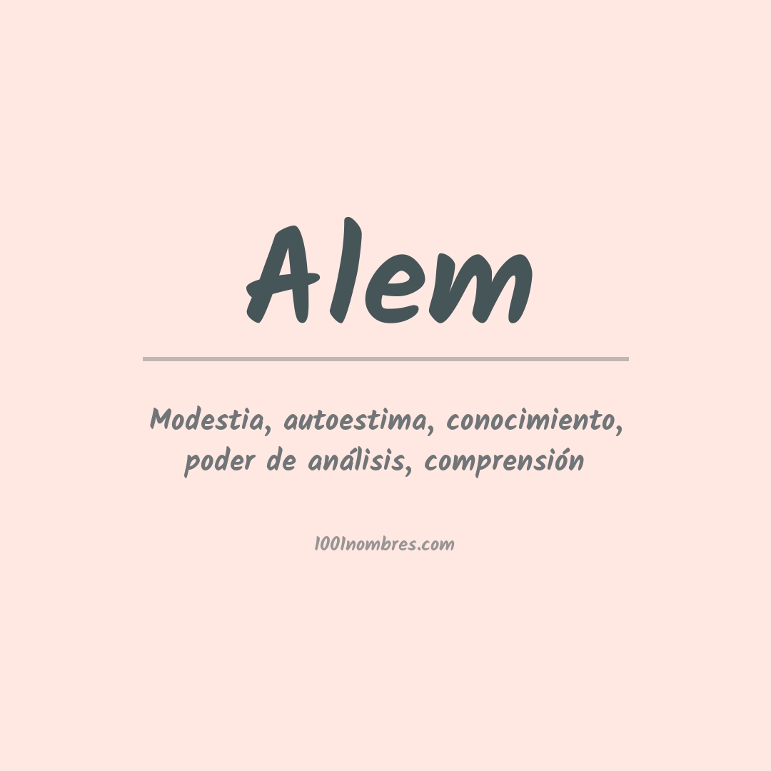 Significado del nombre Alem