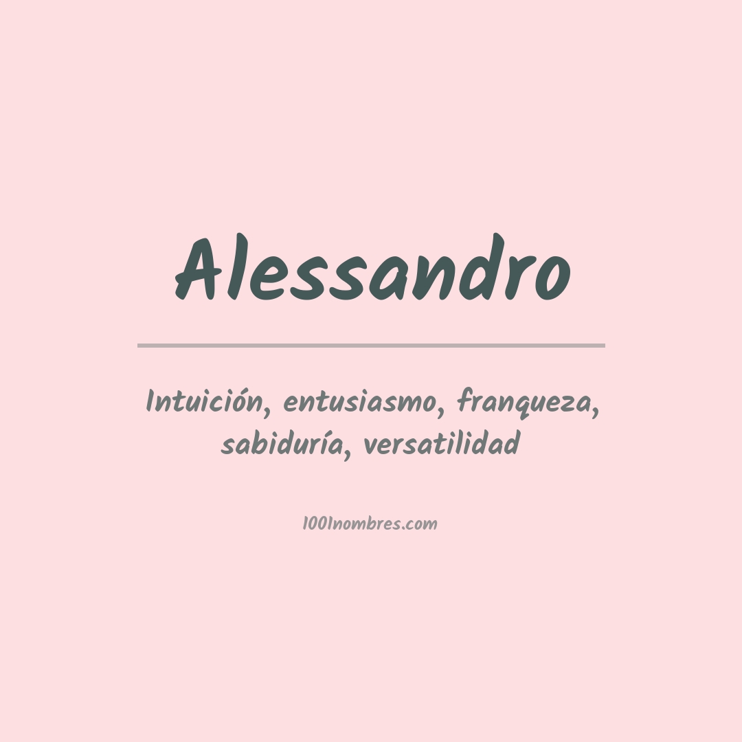 Significado del nombre Alessandro
