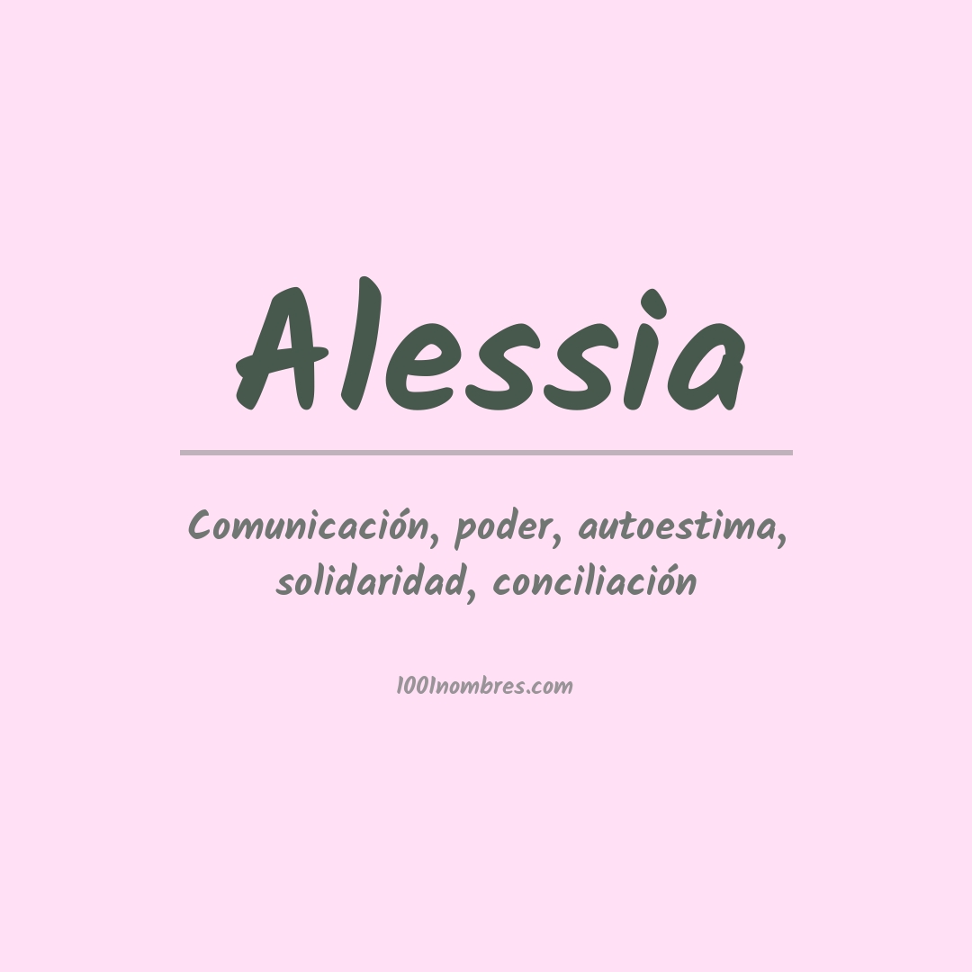 Significado del nombre Alessia