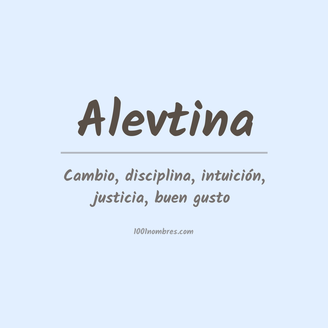 Significado del nombre Alevtina