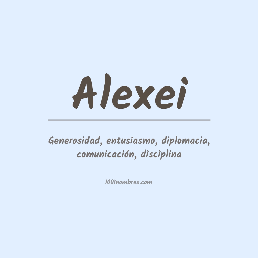 Significado del nombre Alexei