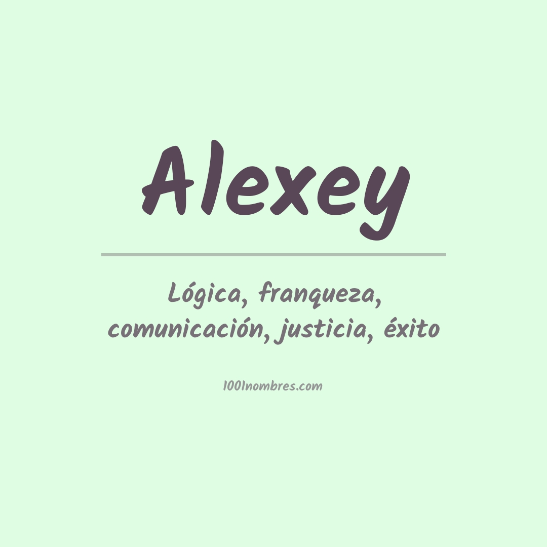 Significado del nombre Alexey