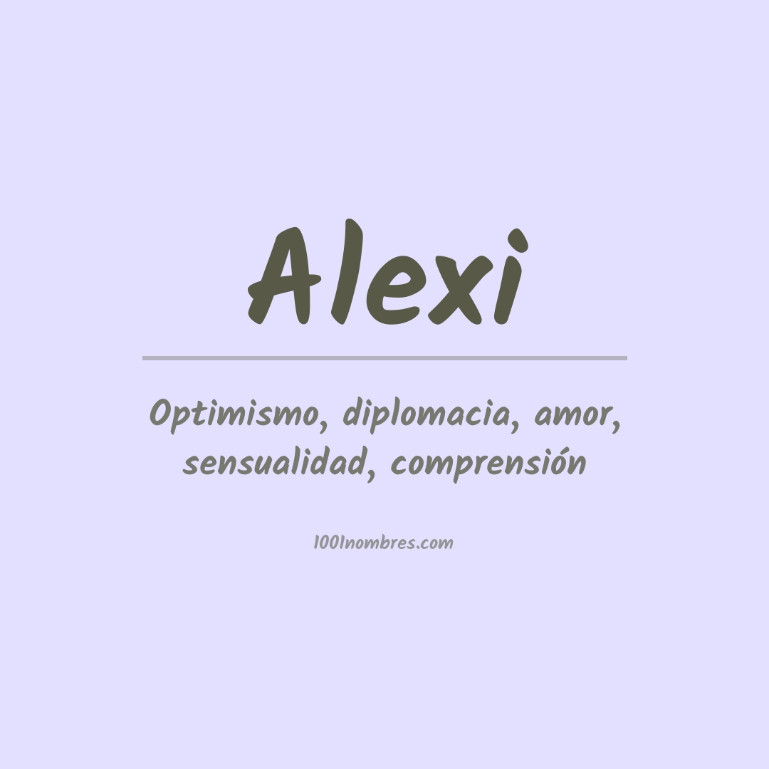 Significado del nombre Alexi