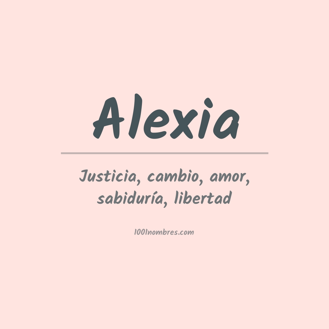 Significado del nombre Alexia