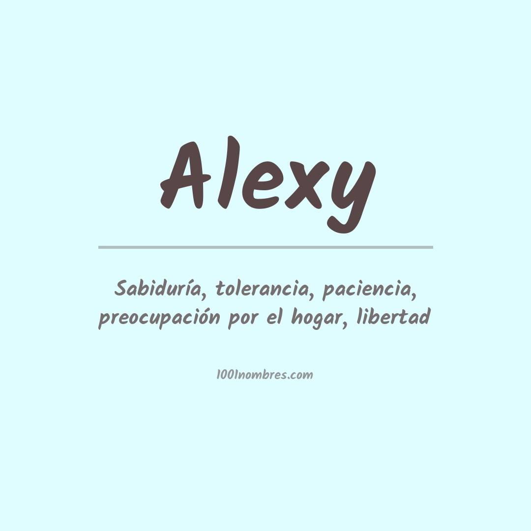 Significado del nombre Alexy