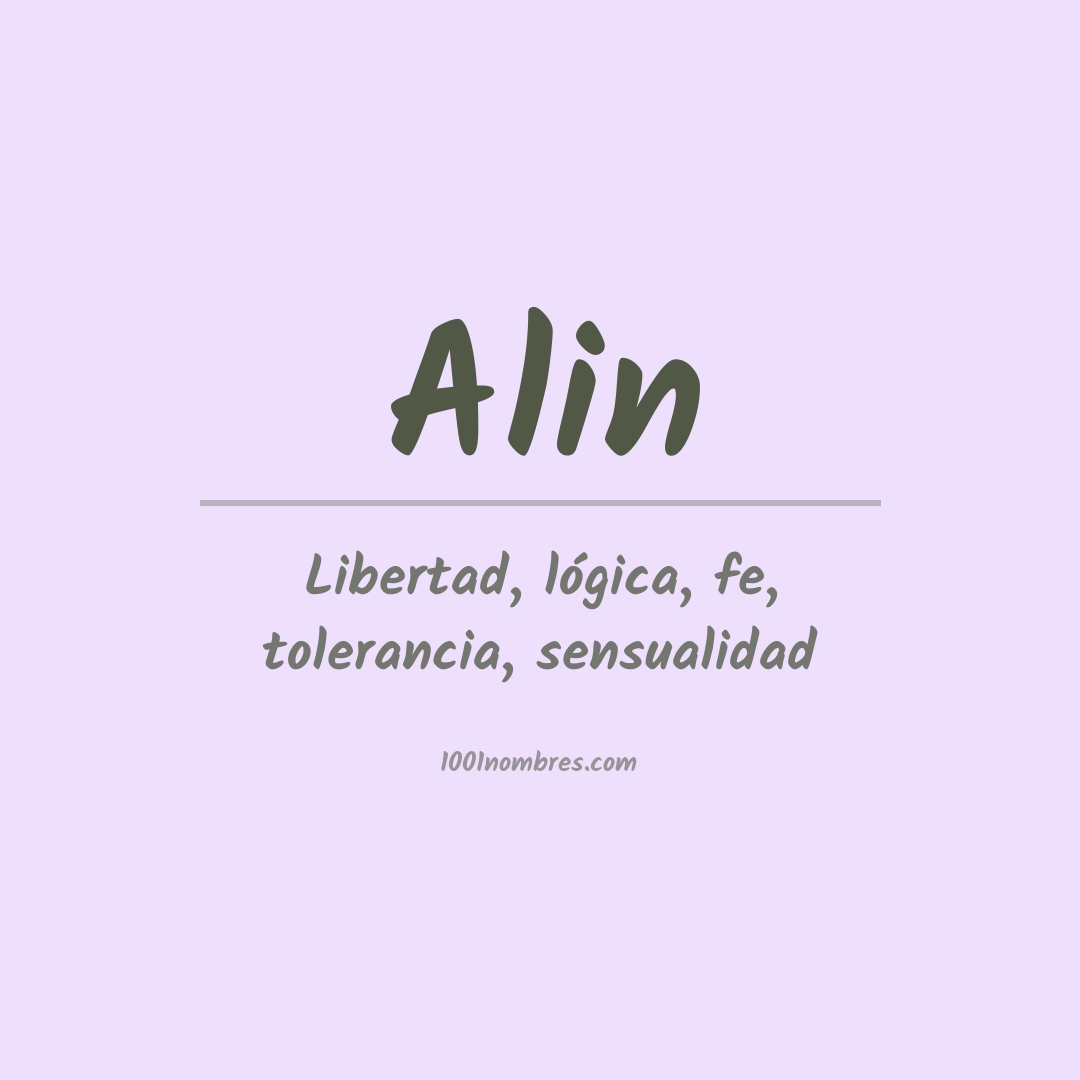 Significado del nombre Alin