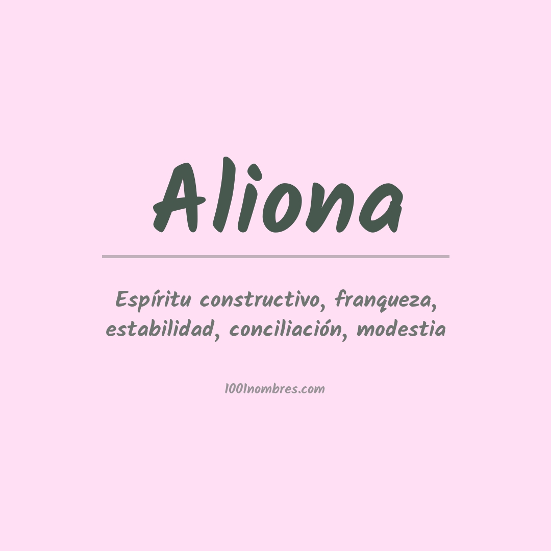 Significado del nombre Aliona Significado del nombre Aliona