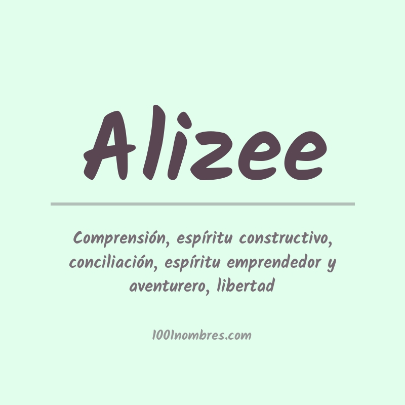 Significado del nombre Alizee