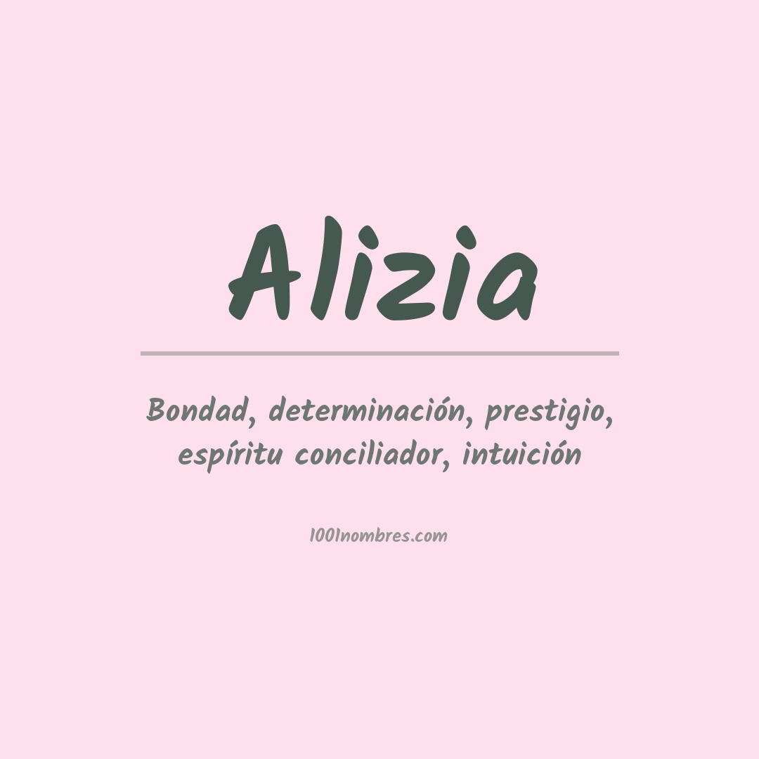 Significado del nombre Alizia