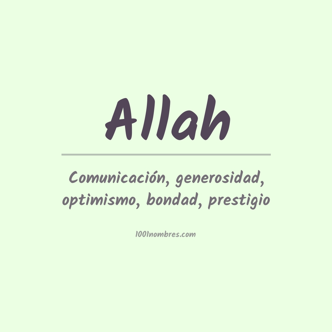 Significado del nombre Allah