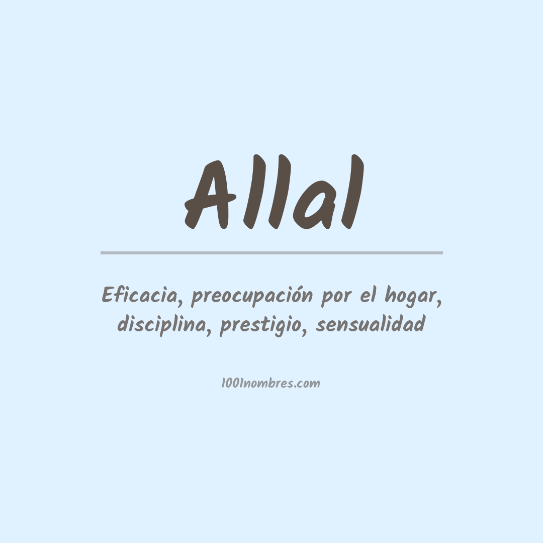 Significado del nombre Allal