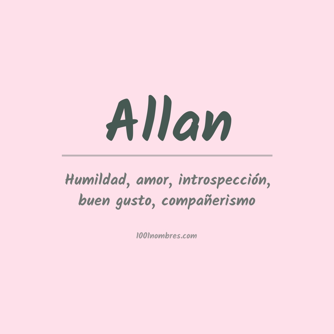 Significado del nombre Allan