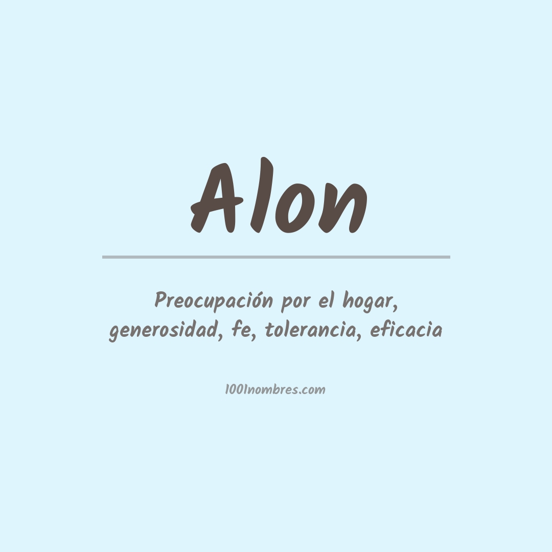 Significado del nombre Alon