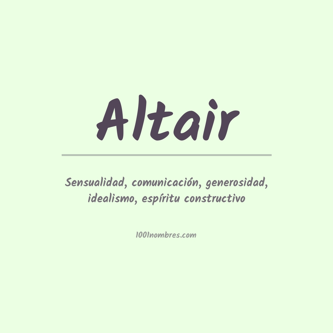 Significado del nombre Altair