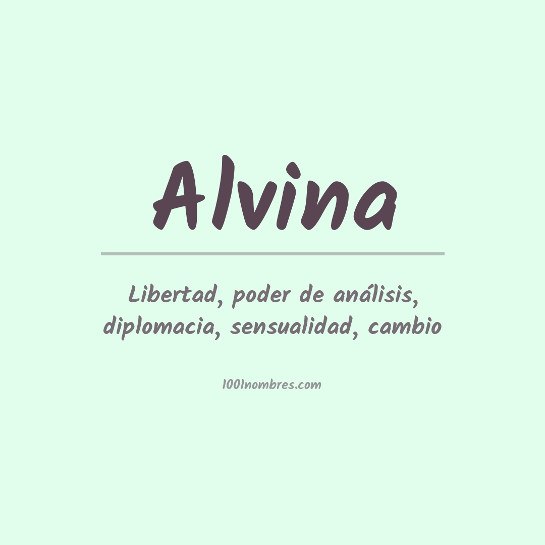 Significado del nombre Alvina