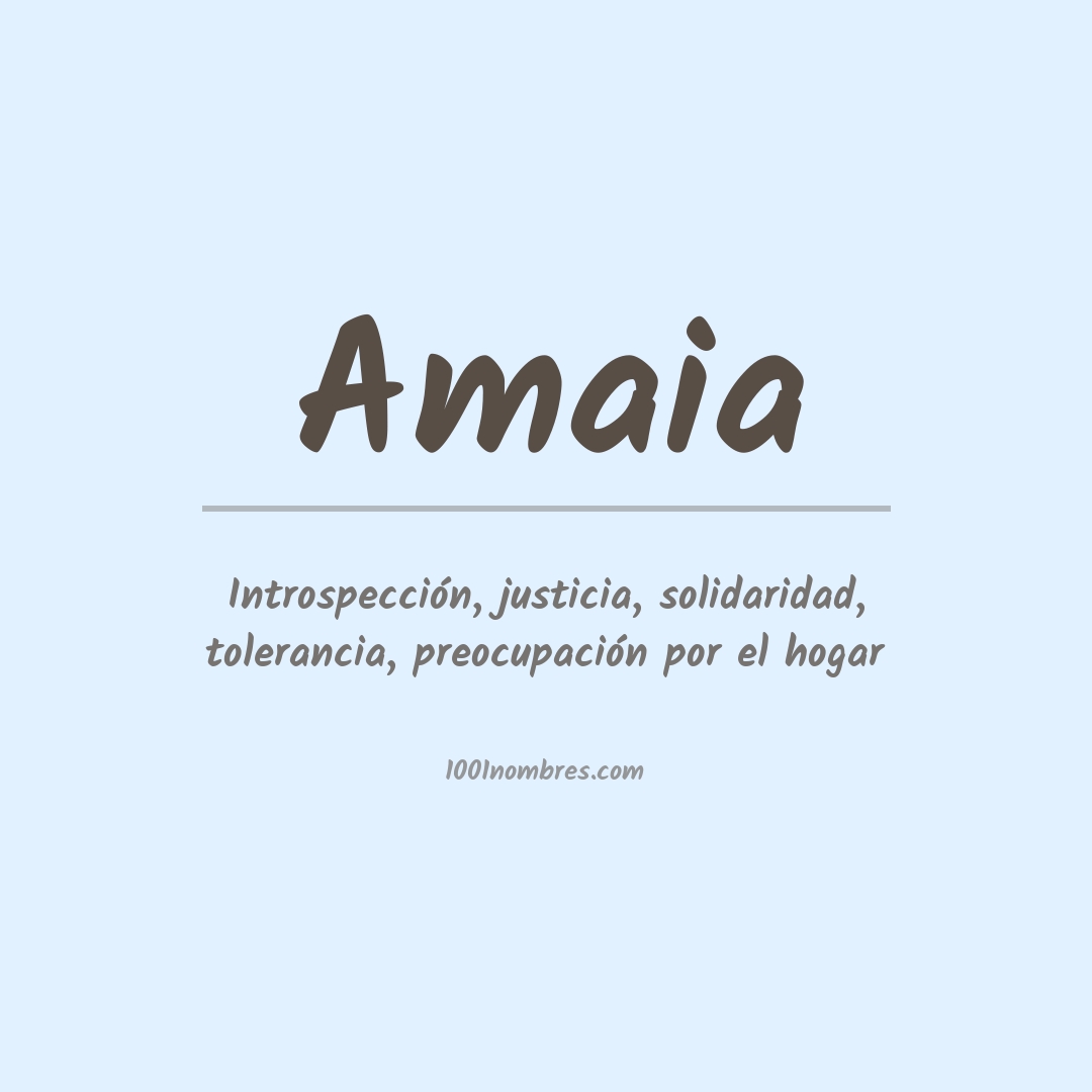 Significado del nombre Amaia