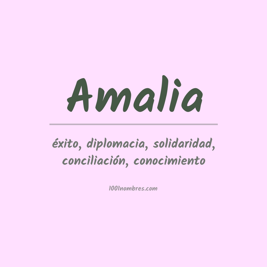 Significado del nombre Amalia