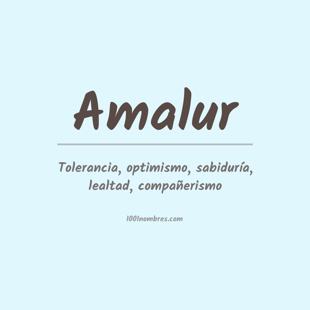 Significado del nombre Amalur Significado del nombre Amalur