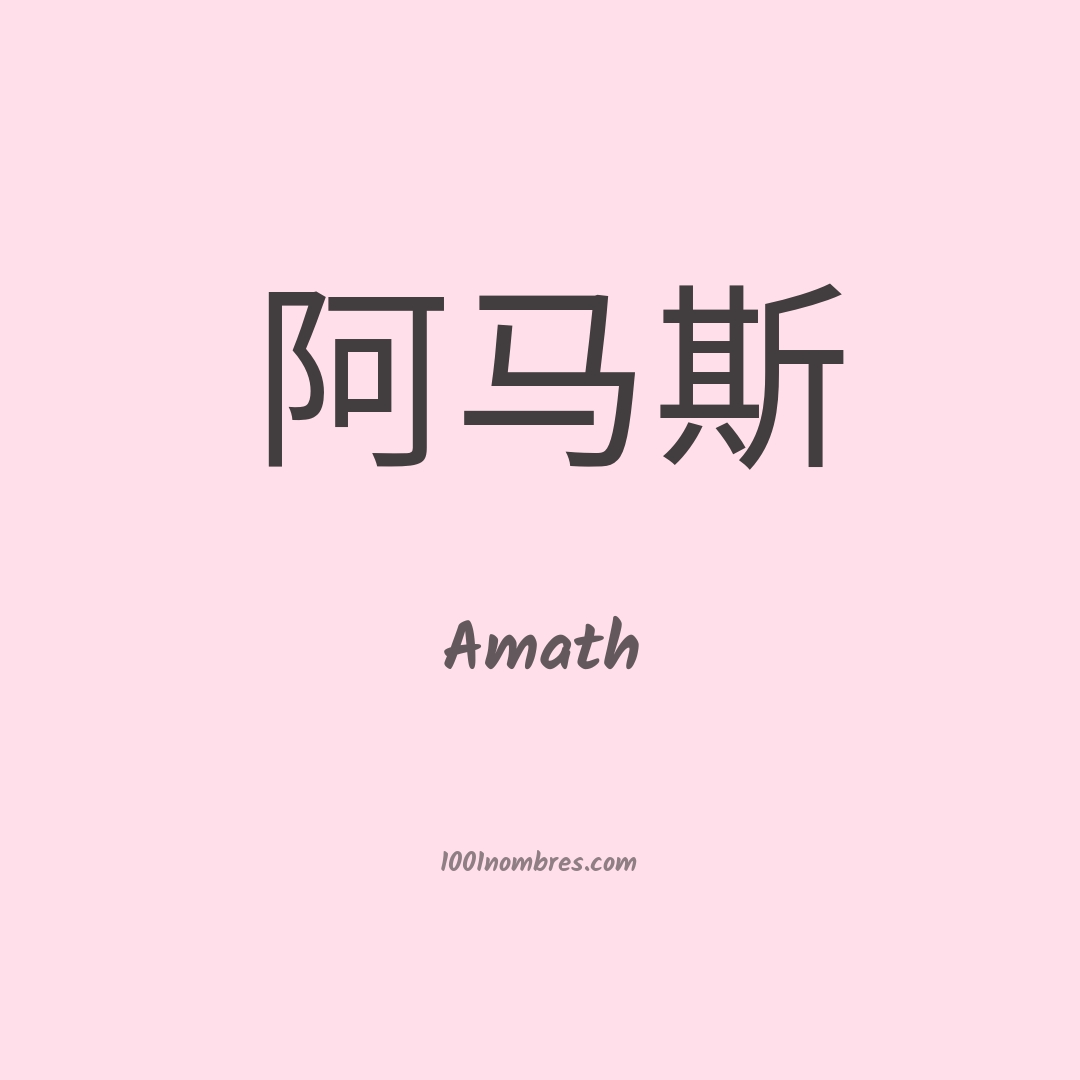 Amath en chino Amath en chino