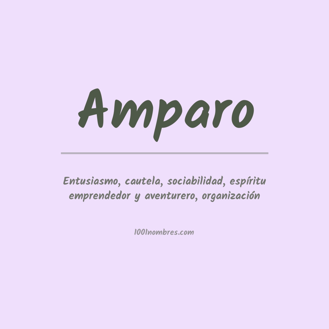 Significado del nombre Amparo