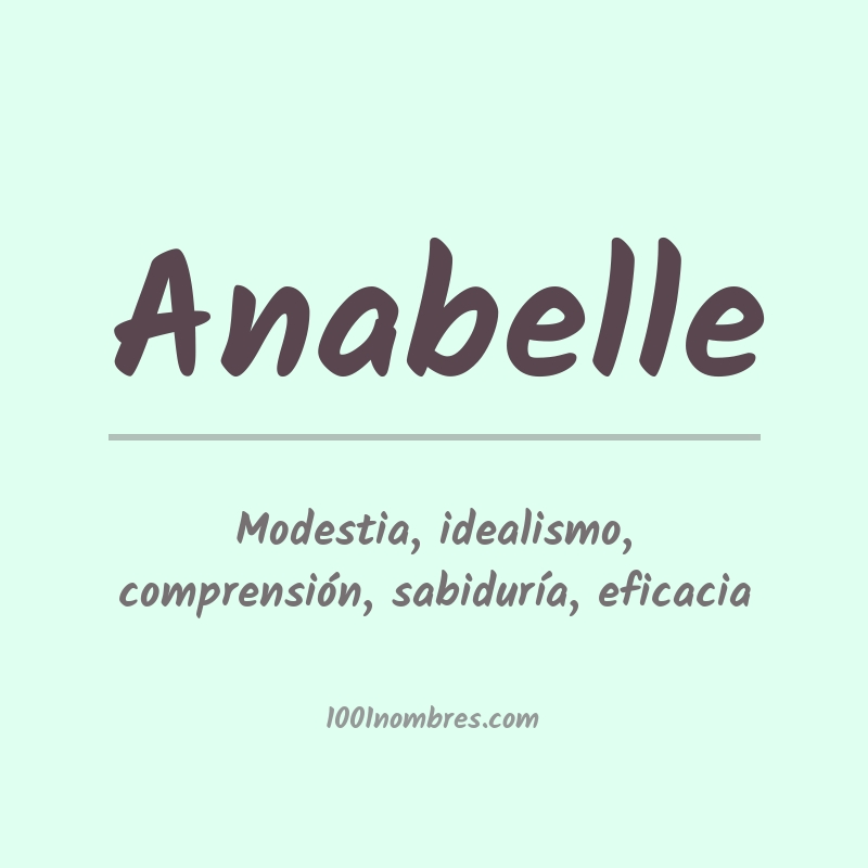 Significado del nombre Anabelle