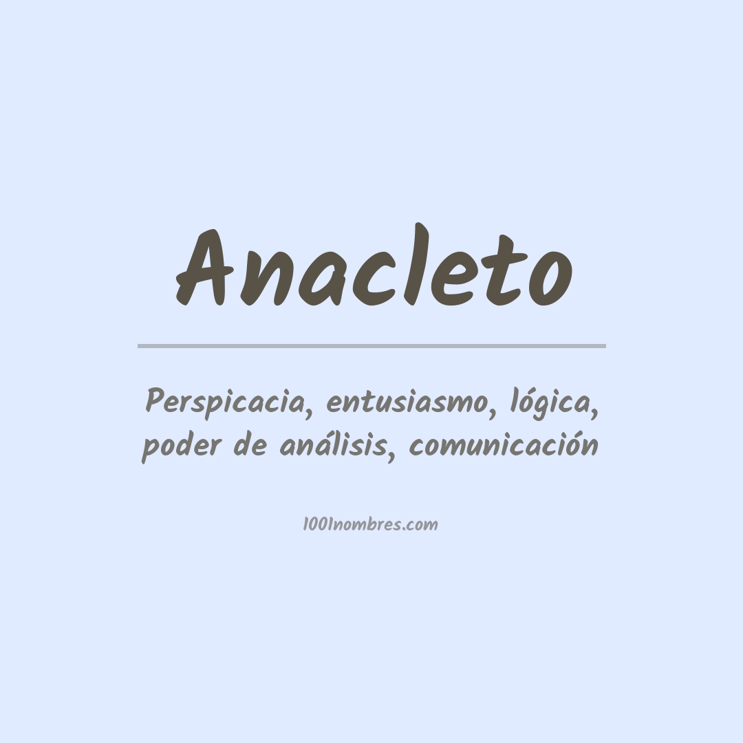 Significado del nombre Anacleto