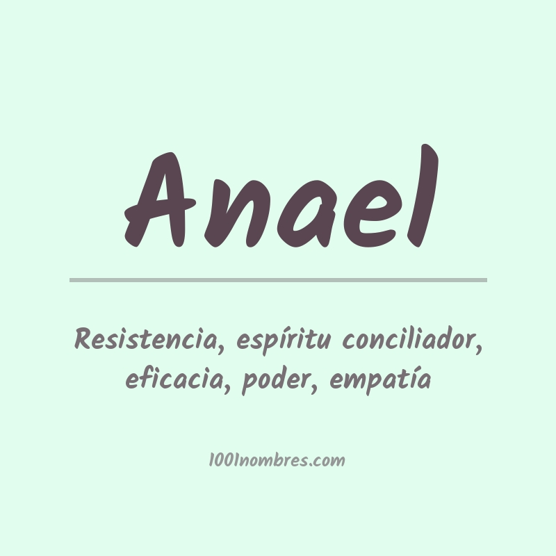 Significado del nombre Anael