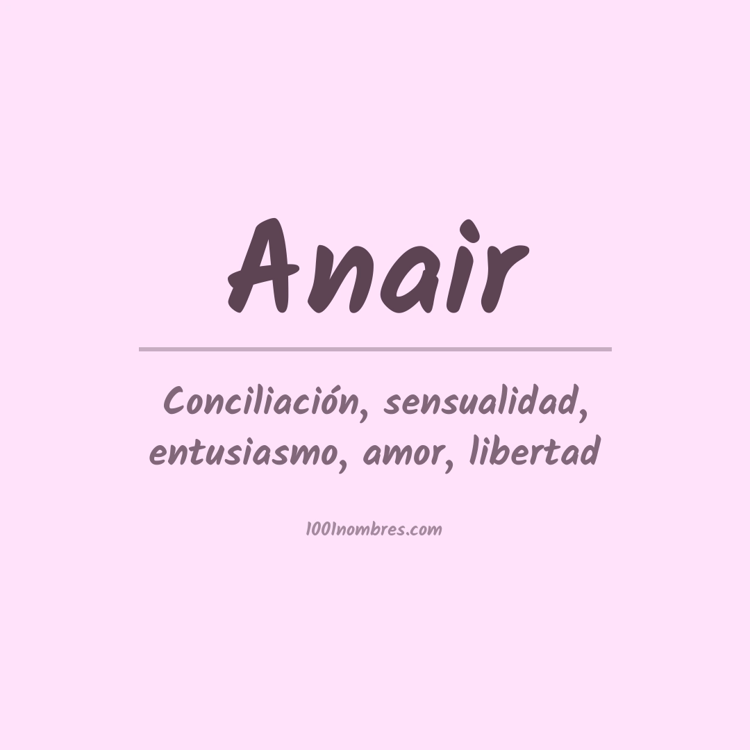 Significado del nombre Anair