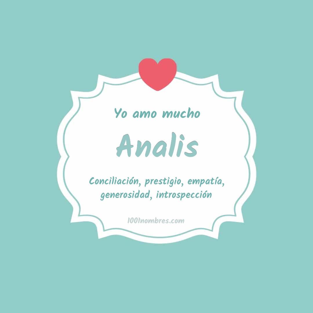Yo amo mucho Analis Yo amo mucho Analis