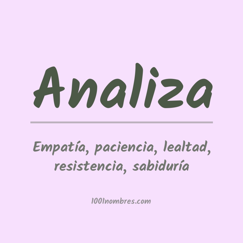 Significado del nombre Analiza