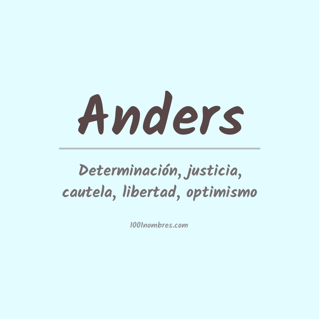 Significado del nombre Anders