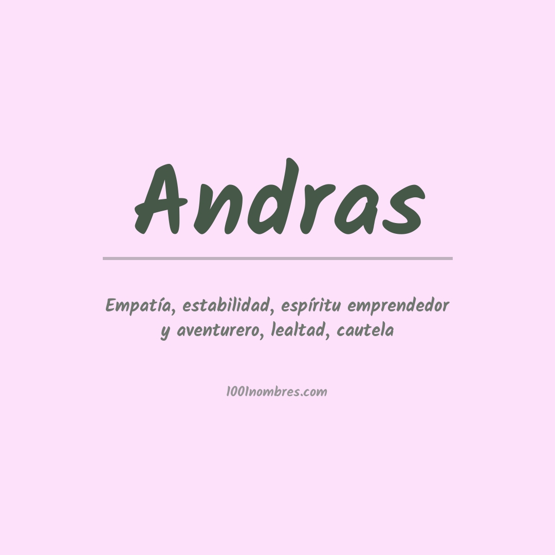Significado del nombre Andras
