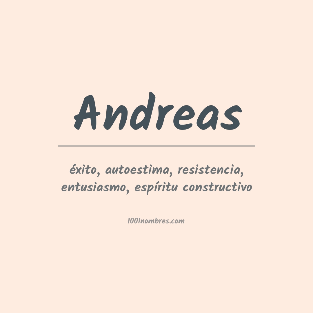 Significado del nombre Andreas