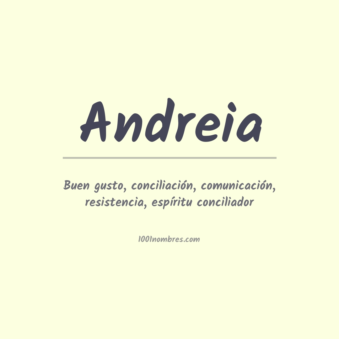 Significado del nombre Andreia