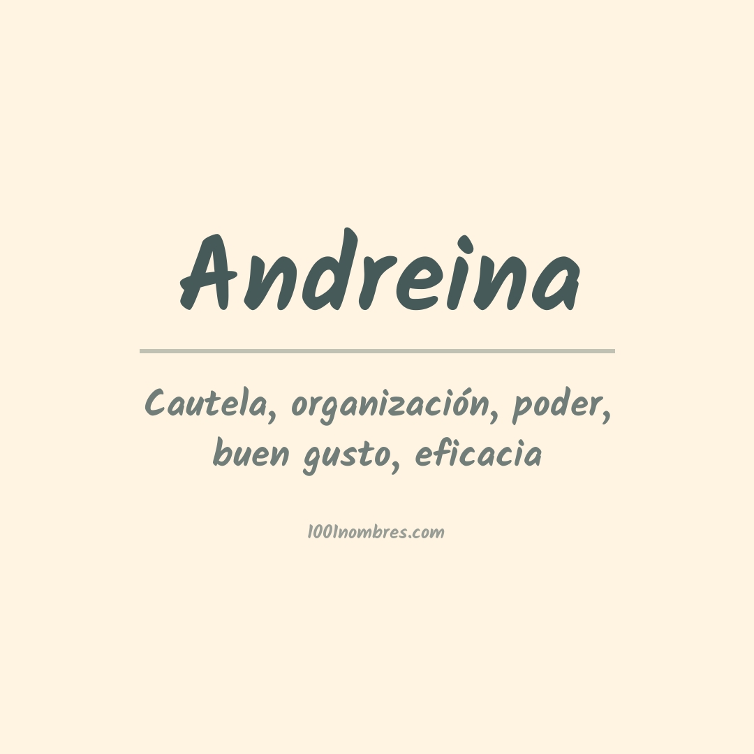 Significado del nombre Andreina