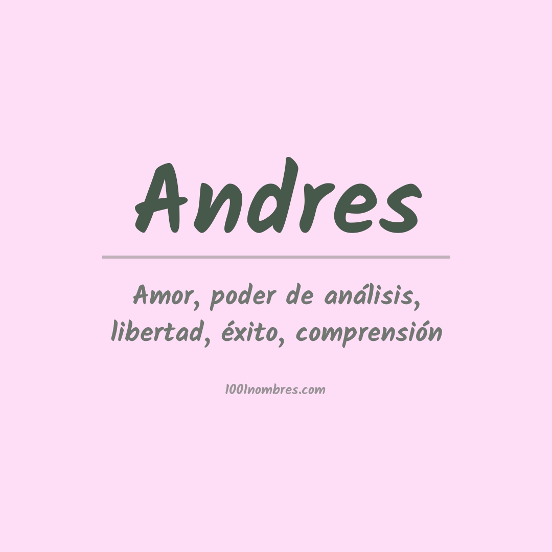 Significado del nombre Andres
