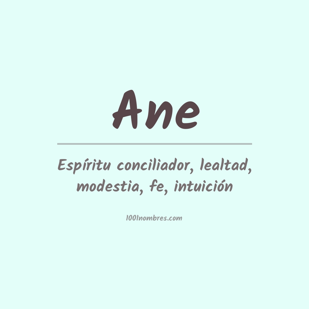 Significado del nombre Ane