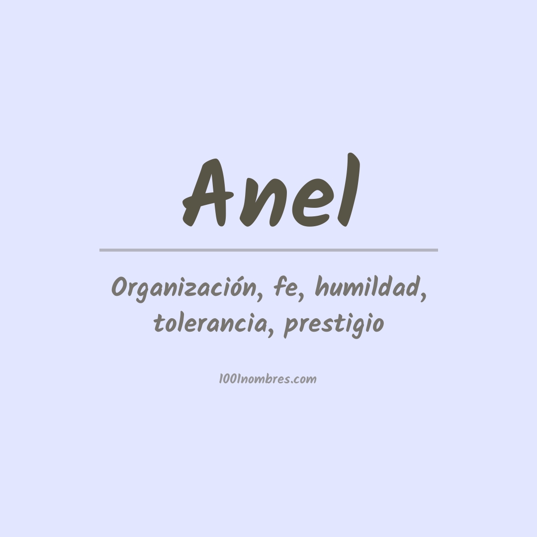Significado del nombre Anel Significado del nombre Anel