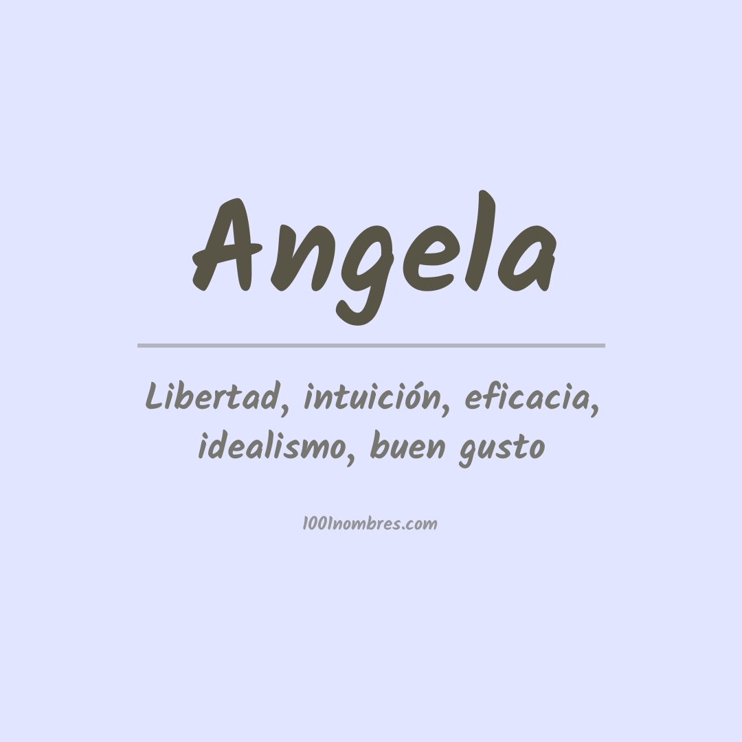 Significado del nombre Angela