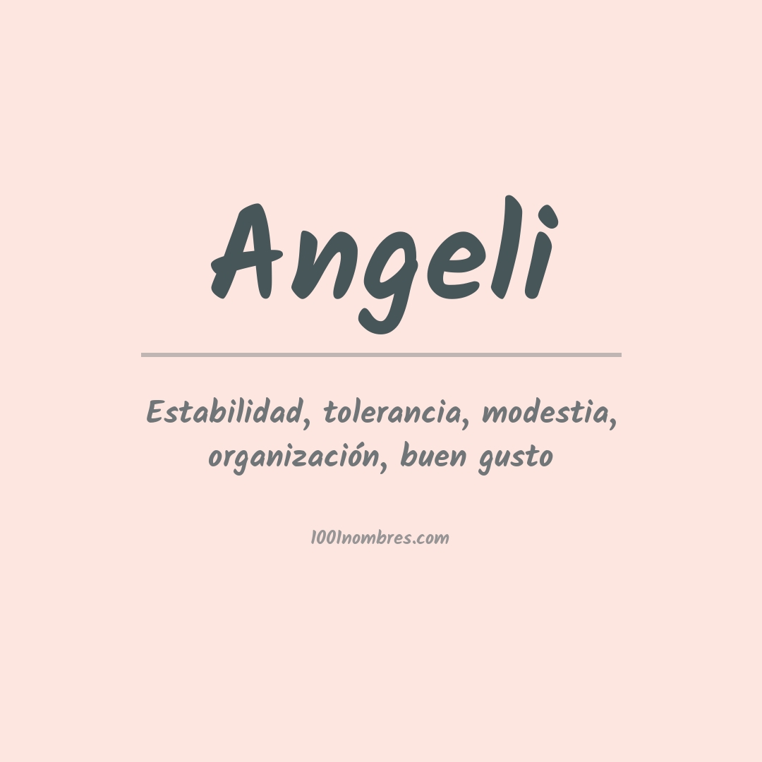 Significado del nombre Angeli