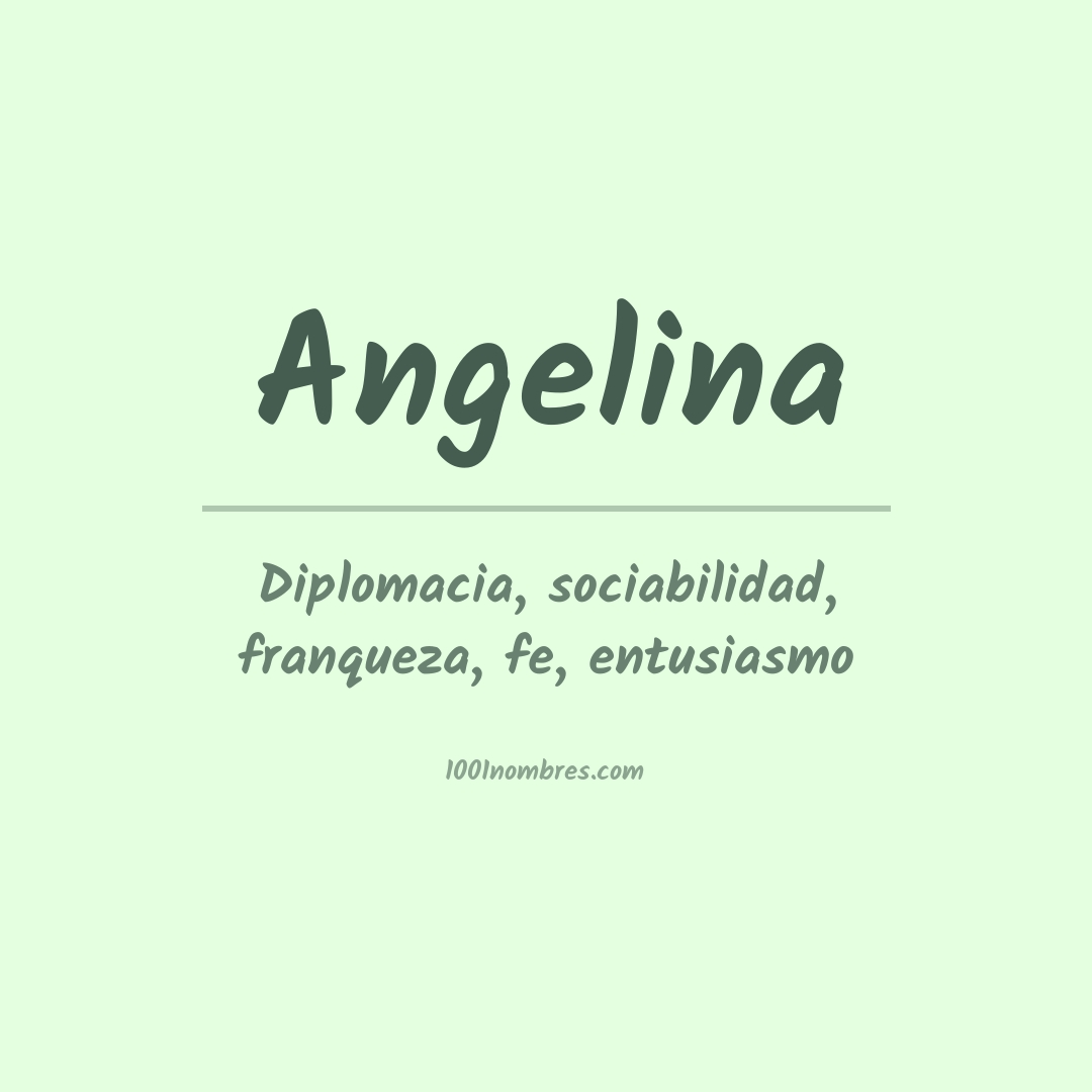Significado del nombre Angelina