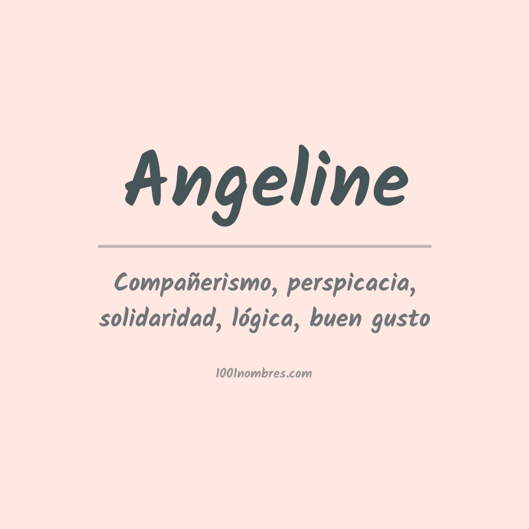 Significado del nombre Angeline