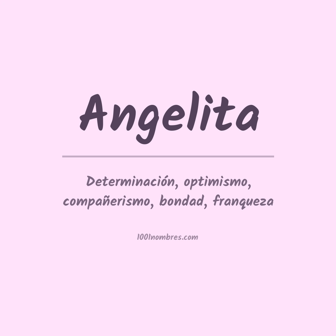 Significado del nombre Angelita