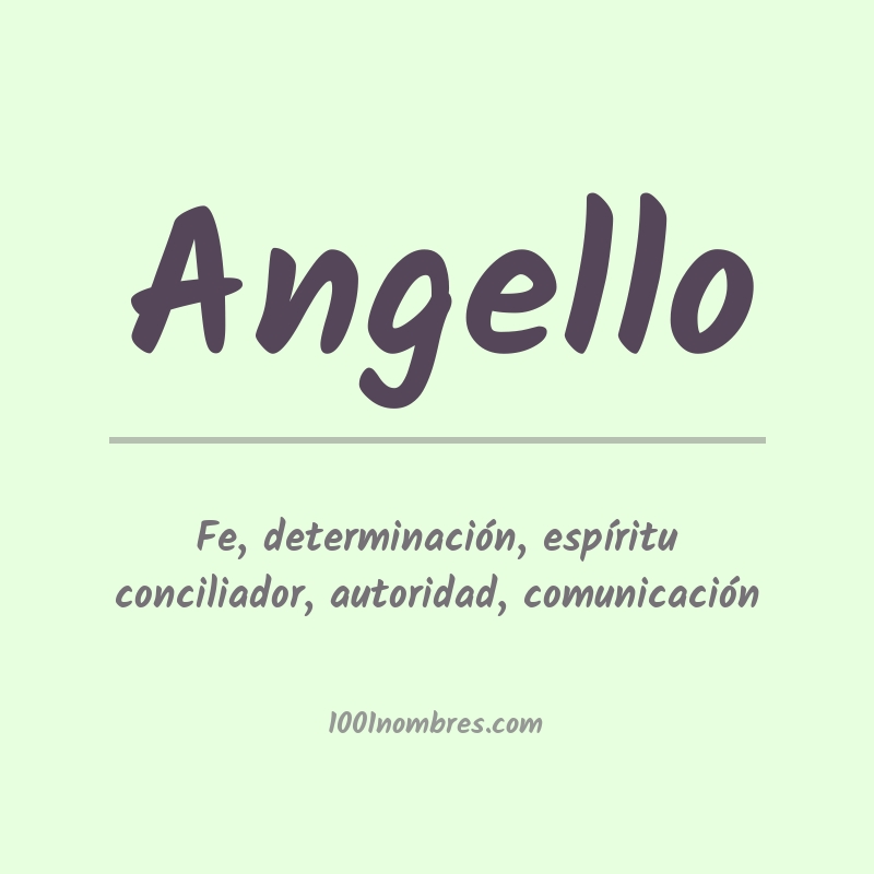 Significado del nombre Angello