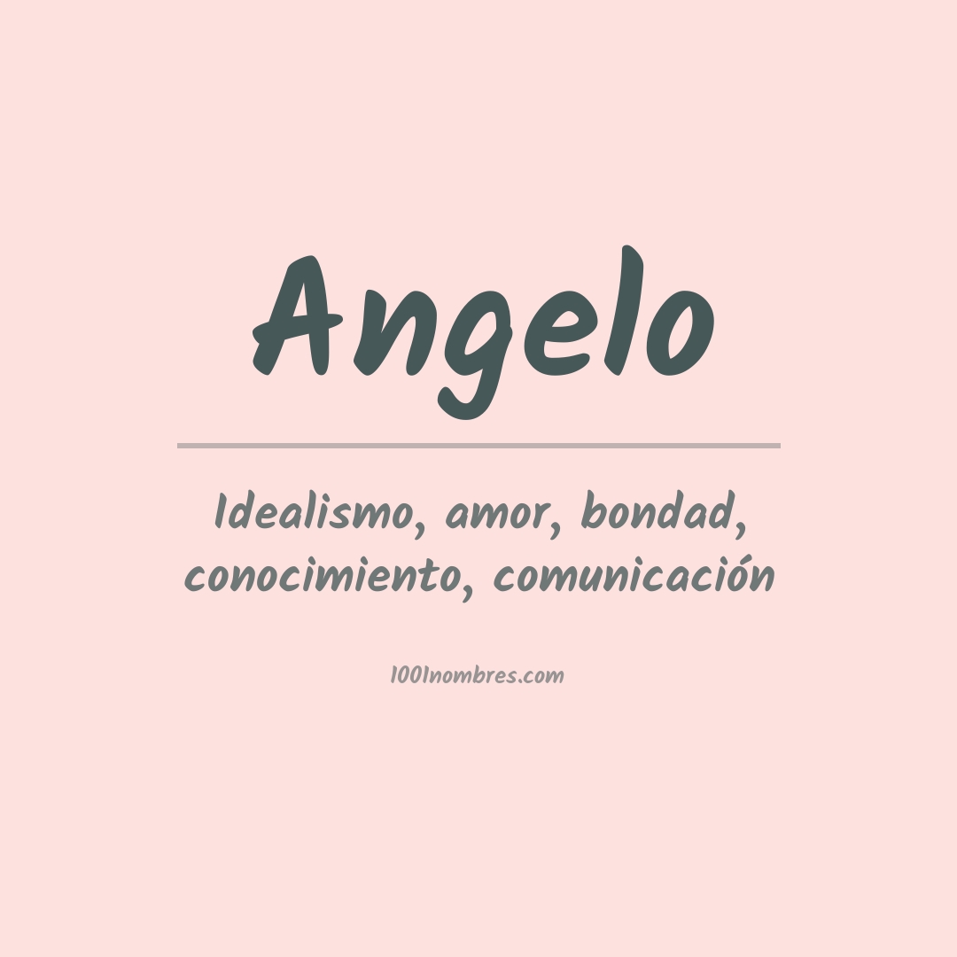 Significado del nombre Angelo